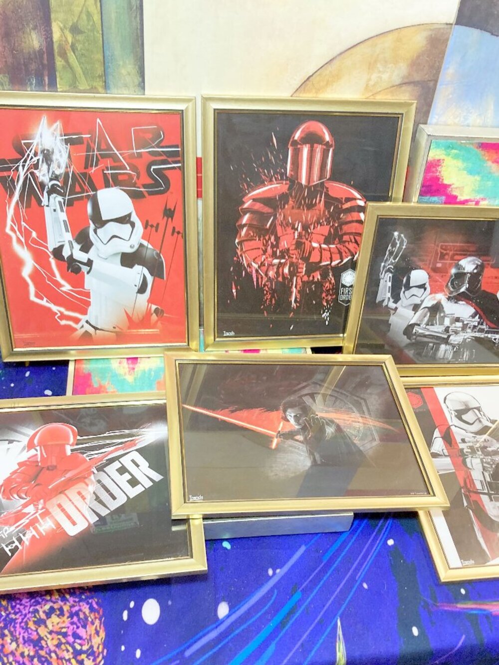 (6-PACK) STAR WARS MINI GRAPHIC POSTERS FRAMED DECOR ART PRINTS "THE EMPIRE"